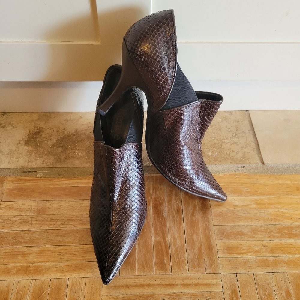 J.Renee Snakeskin Patterned Heels in Brown Size 9 - Picture 2 of 7